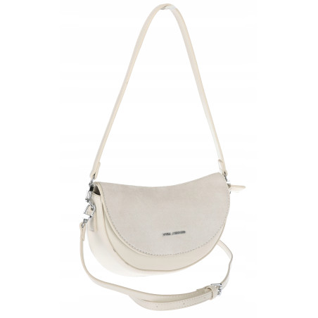 Torebka damska listonoszka półksiężyc modna na ramię torba 5817 Beżowa