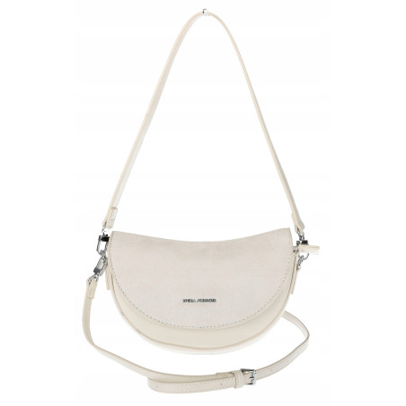 Torebka damska listonoszka półksiężyc modna na ramię torba 5817 Beżowa