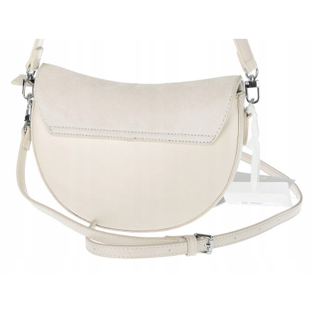 Torebka damska listonoszka półksiężyc modna na ramię torba 5817 Beżowa