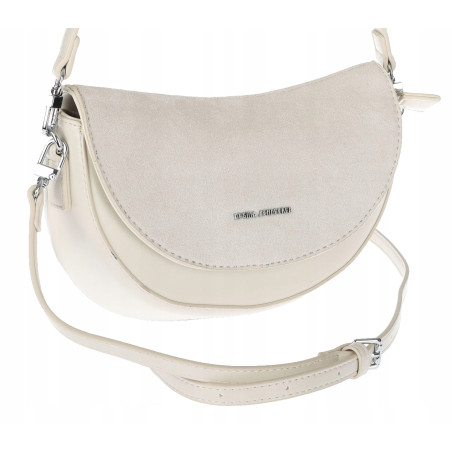 Torebka damska listonoszka półksiężyc modna na ramię torba 5817 Beżowa