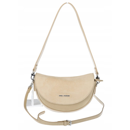 Torebka damska listonoszka półksiężyc modna na ramię torba 5817 Beżowa