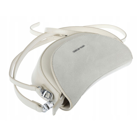 Torebka damska listonoszka półksiężyc modna na ramię torba 5817 Beżowa