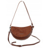 Torebka damska listonoszka półksiężyc modna na ramię torba 5817 Brązowa