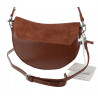 Torebka damska listonoszka półksiężyc modna na ramię torba 5817 Brązowa