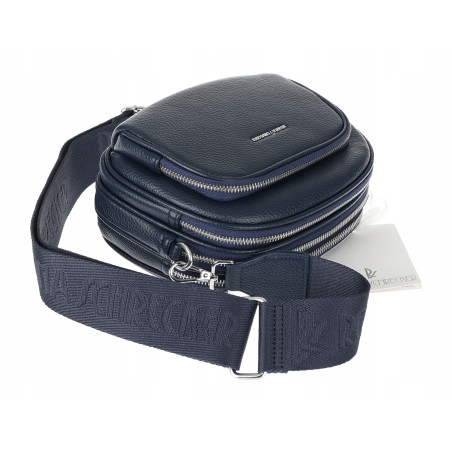 Torebka damska listonoszka pojemna na ramię torba casual RS3493 Granatowa