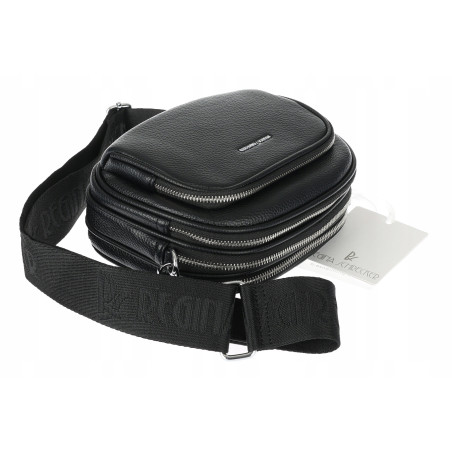 Torebka damska listonoszka mała pojemna na ramię torba casual RS3493 Czarna