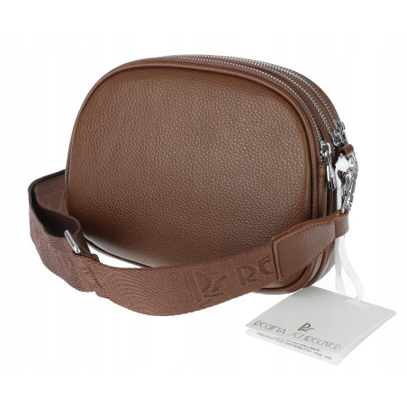 Torebka damska listonoszka pojemna na ramię torba casual RS3493 Brązowa