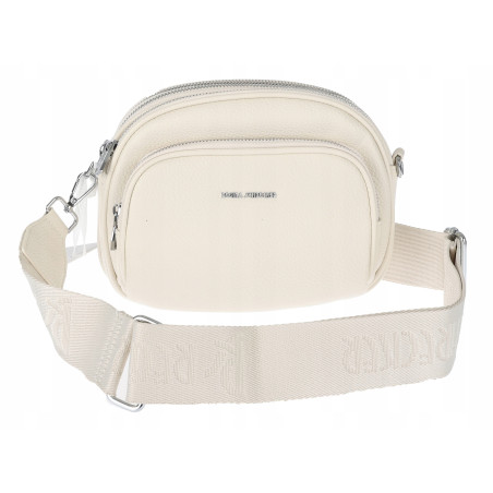 Torebka damska listonoszka mała pojemna na ramię torba casual RS3493 Beżowa