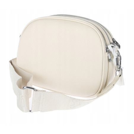 Torebka damska listonoszka mała pojemna na ramię torba casual RS3493 Beżowa