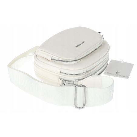 Torebka damska listonoszka mała pojemna na ramię torba casual RS3493 Biała