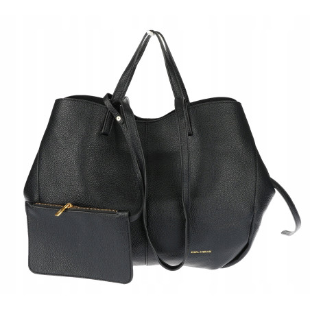 Torebka damska shopperka łódka pojemna na ramię duża torba RS5019 Czarna