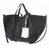 Torebka damska shopperka łódka pojemna na ramię duża torba RS5019 Czarna