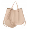 Torebka damska shopperka łódka pojemna na ramię duża torba RS5019 Beżowa