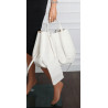 Torebka damska shopperka łódka pojemna na ramię duża torba RS5019 Biała