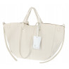 Torebka damska shopperka łódka pojemna na ramię duża torba RS5019 Beżowa