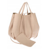 Torebka damska shopperka łódka pojemna na ramię duża torba RS5019 Beżowa