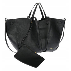 Torebka damska shopperka łódka pojemna na ramię duża torba RS5019 Czarna