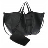 Torebka damska shopperka łódka pojemna na ramię duża torba RS5019 Czarna
