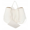 Torebka damska shopperka łódka pojemna na ramię duża torba RS5019 Biała