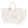 Torebka damska shopperka łódka pojemna na ramię duża torba RS5019 Biała