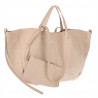 Torebka damska shopperka łódka pojemna na ramię duża torba RS5019 Beżowa