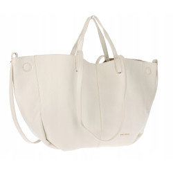 Torebka damska shopperka łódka pojemna na ramię duża torba RS5019 Beżowa