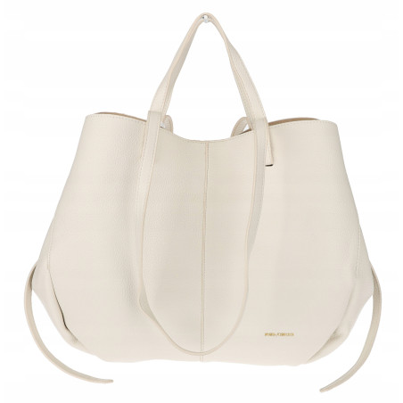 Torebka damska shopperka łódka pojemna na ramię duża torba RS5019 Beżowa