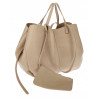 Torebka damska shopperka łódka pojemna na ramię duża torba RS5019 Beżowa