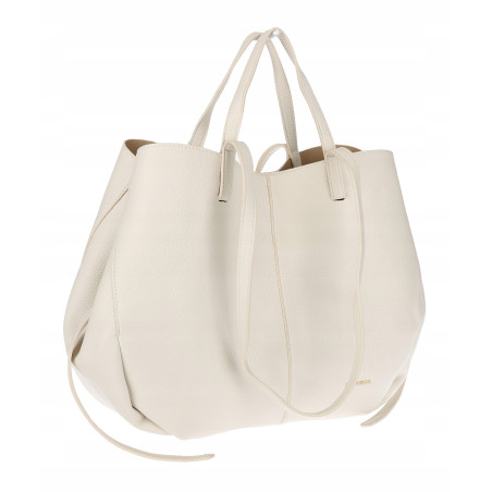 Torebka damska shopperka łódka pojemna na ramię duża torba RS5019 Beżowa