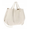 Torebka damska shopperka łódka pojemna na ramię duża torba RS5019 Beżowa