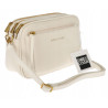 Torebka damska listonoszka pojemna na ramię torba casual modna 7056 Beżowa