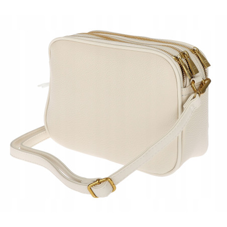 Torebka damska listonoszka pojemna na ramię torba casual modna 7056 Beżowa