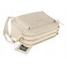 Torebka damska listonoszka pojemna na ramię torba casual modna 7056 Beżowa