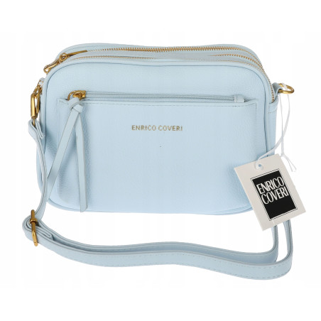 Torebka damska listonoszka pojemna na ramię torba casual 7056 Niebieska