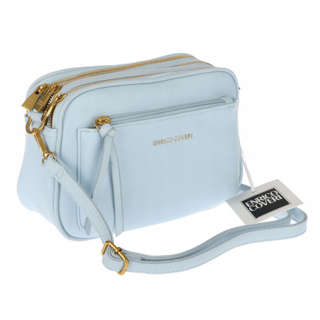 Torebka damska listonoszka pojemna na ramię torba casual 7056 Niebieska