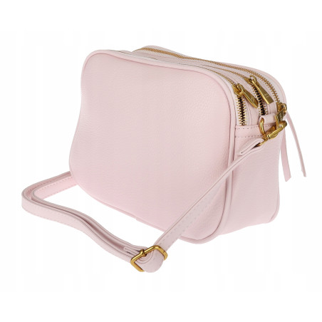 Torebka damska listonoszka pojemna na ramię torba casual modna 7056 Różowa