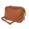 Torebka damska listonoszka pojemna na ramię torba casual modna 7056 Brązowa