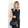 Torebka damska listonoszka pojemna na ramię torba casual modna 7056 Czarna