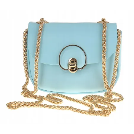 ERICK STYLE Torebka damska niebieska listonoszka kuferek H0968 L.Blue