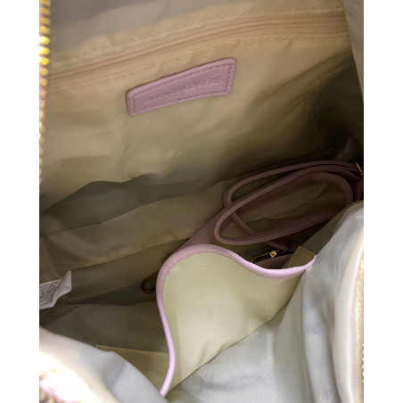 Torebka damska worek shopper pojemna na ramię ażurowa torba EC6272 Czarna