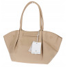 Torebka damska shopperka pojemna na ramię klasyczna torba RS5022 Beżowa