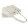Torebka damska shopperka pojemna na ramię klasyczna torba A4 RS5022 Biała