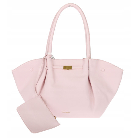 Torebka damska shopperka pojemna na ramię klasyczna torba RS5022 Różowa