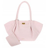 Torebka damska shopperka pojemna na ramię klasyczna torba RS5022 Różowa