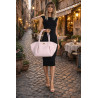 Torebka damska shopperka pojemna na ramię klasyczna torba RS5022 Różowa