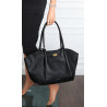 Torebka damska shopperka pojemna na ramię klasyczna torba RS5022 Czarna