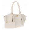 Torebka damska shopperka pojemna na ramię klasyczna torba RS5022 Beżowa