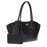 Torebka damska shopperka pojemna na ramię klasyczna torba RS5022 Czarna