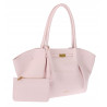 Torebka damska shopperka pojemna na ramię klasyczna torba RS5022 Różowa