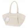 Torebka damska shopperka pojemna na ramię klasyczna torba RS5022 Beżowa